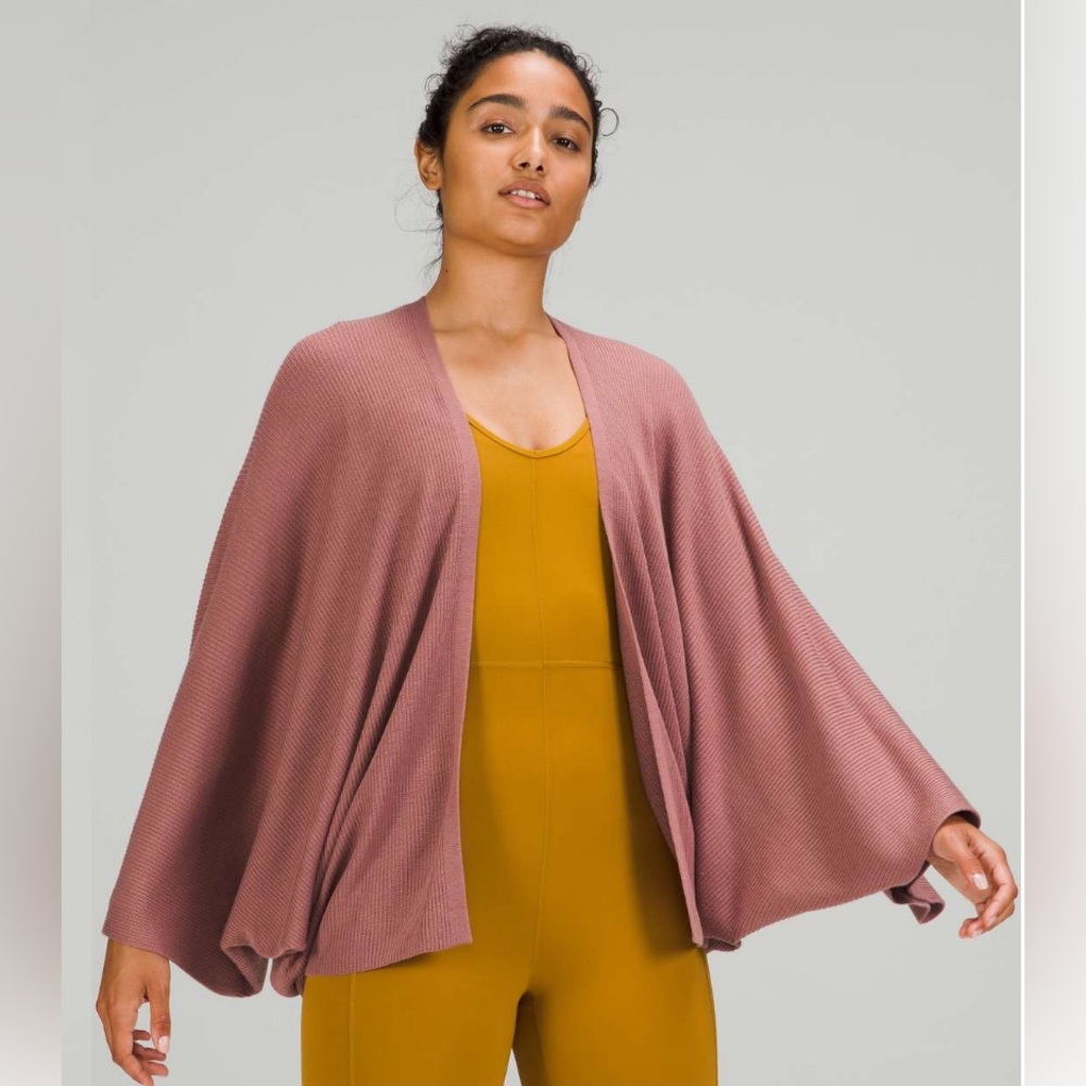 Lululemon Cashlu Knit Textured Wrap - Picture 2 of 11